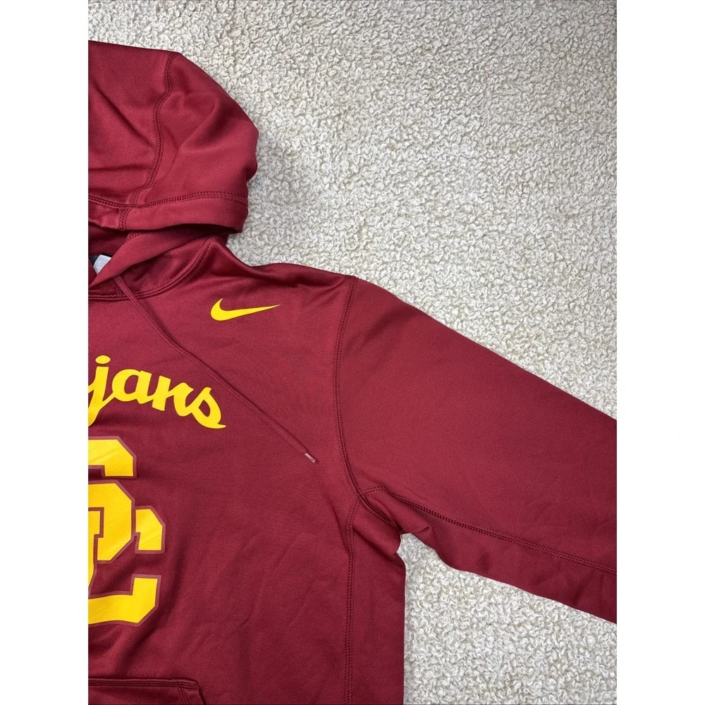 University Southern California Nike Therma-Fit Hoodie Men's M Red NCAA Football
